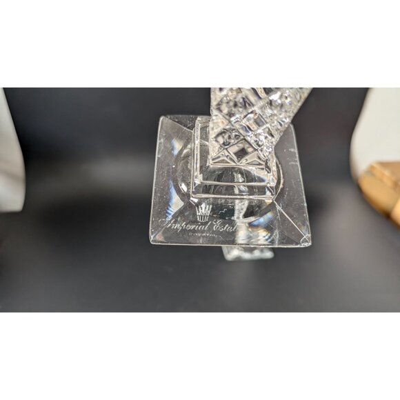 Imperial Estates Vintage Crystal Candlestick Holders Set Of 2 - Picture 10 of 16